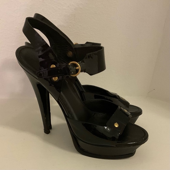 Yves Saint Laurent women's heeled sandals size 38. Made in Italy. - Picture 2 of 11